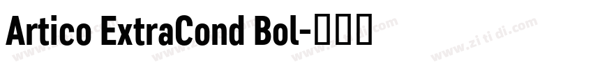 Artico ExtraCond Bol字体转换